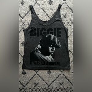 Notorious BIG Brooklyn Mint Gray Tank Top Womens